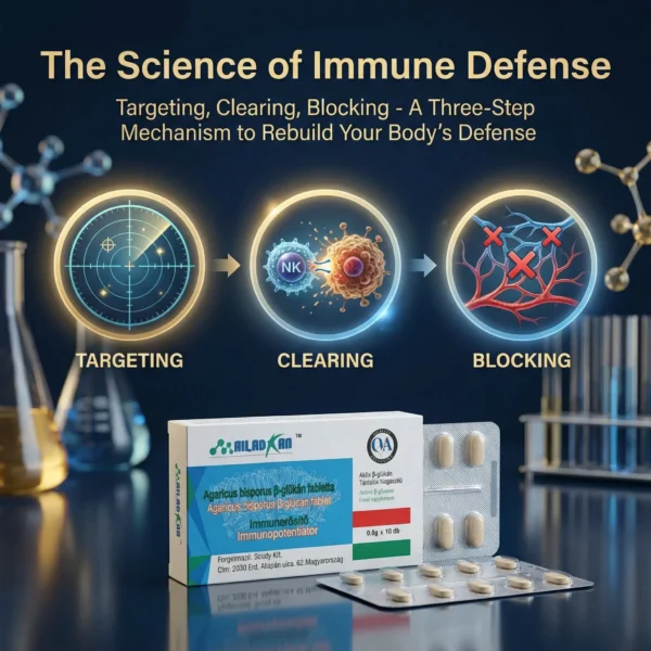 β-Glucan - High Potency Agaricus Extract - Activates NK Cells for Chemo Recovery & Immune Defense - 10 Tablets